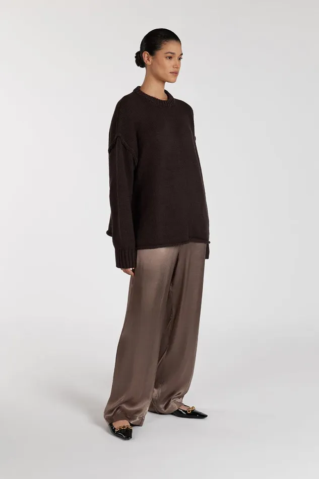 DISSH Pants EVE LATTE SATIN PANT 8211 Women