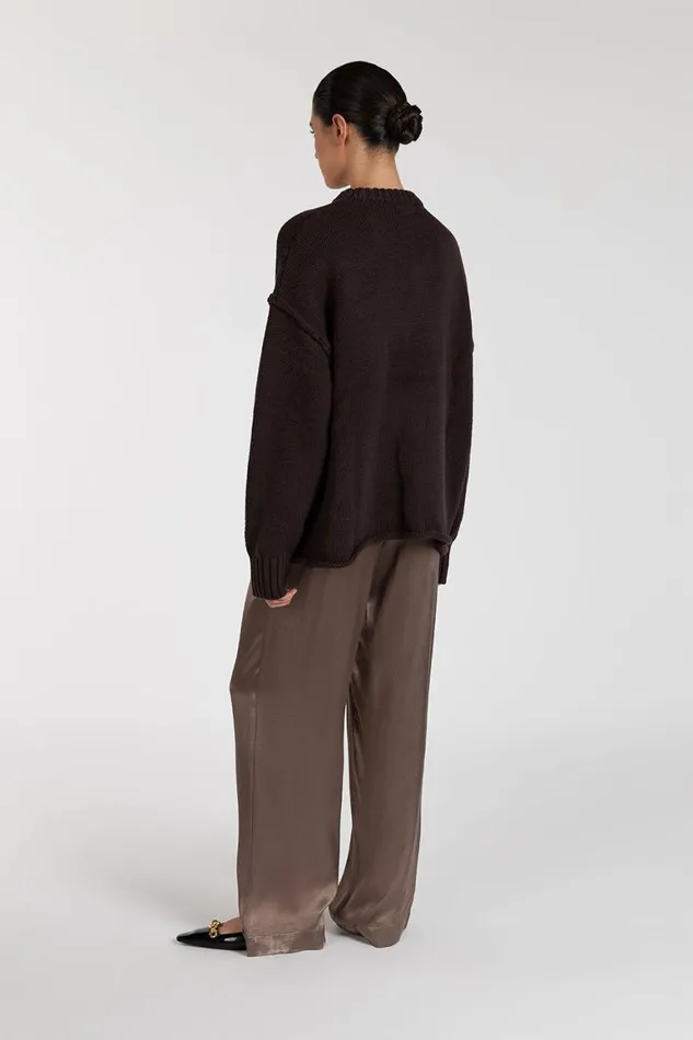 DISSH Pants EVE LATTE SATIN PANT 8211 Women