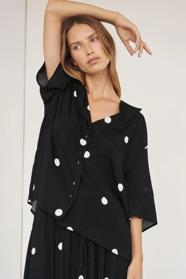 DISSH Shirts LAURA SPOT SHORT SLEEVE SHIRT 8211 Women
