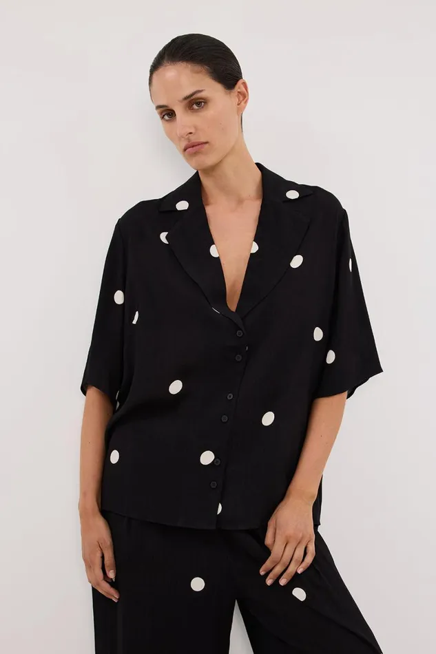 DISSH Shirts LAURA SPOT SHORT SLEEVE SHIRT 8211 Women