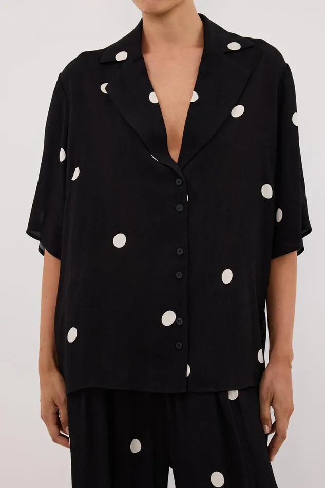 DISSH Shirts LAURA SPOT SHORT SLEEVE SHIRT 8211 Women