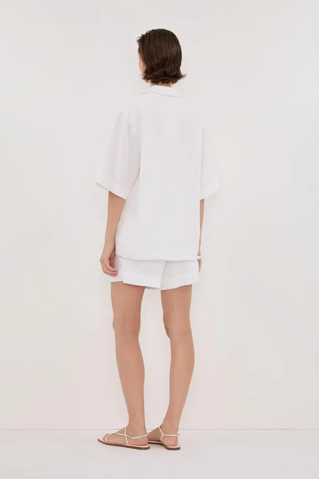 DISSH Shorts ALONDRA WHITE LINEN SHORT 8211 Women