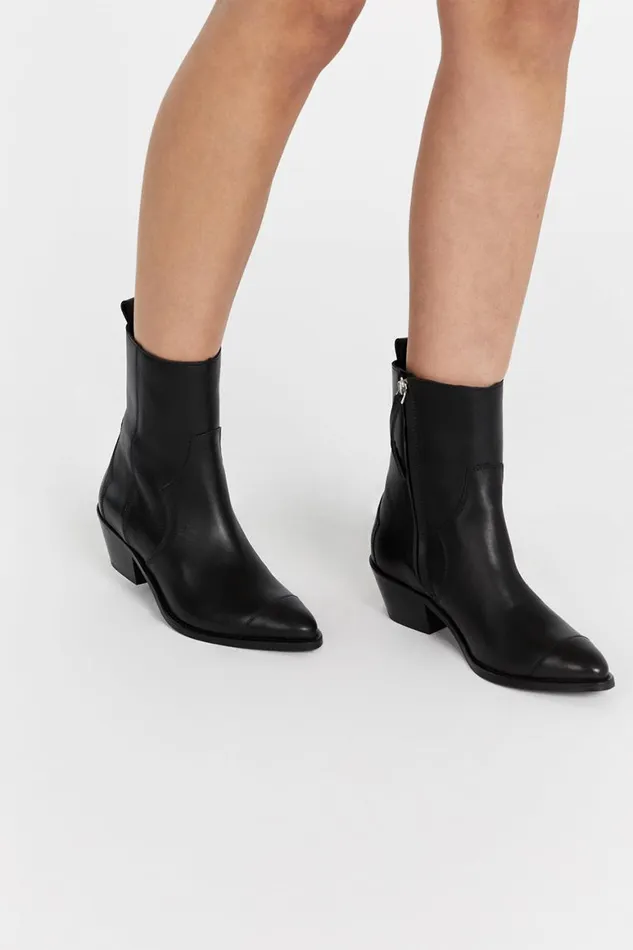 DISSH The Gift Shop ALOHAS AUSTIN BLACK LEATHER BOOT 8211 Women