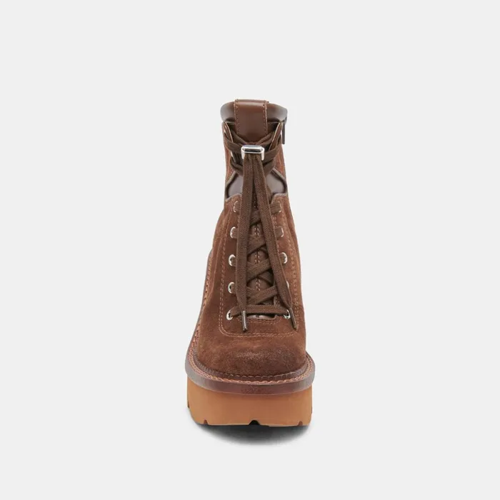 Dommie Boots Cocoa Suede Women Dolce Vita Boots and Booties