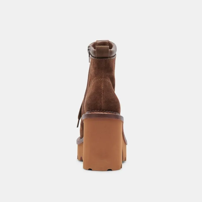 Dommie Boots Cocoa Suede Women Dolce Vita Boots and Booties