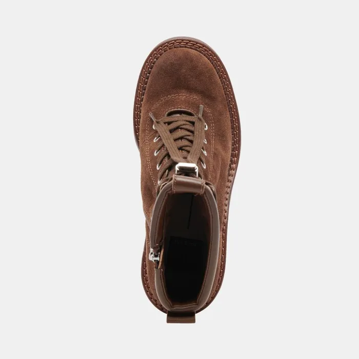Dommie Boots Cocoa Suede Women Dolce Vita Boots and Booties