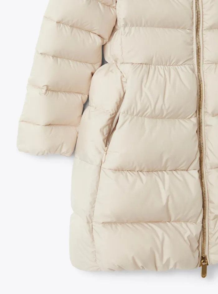 Downjackets Girl 216 Il Gufo Flared Down Jacket With Hood