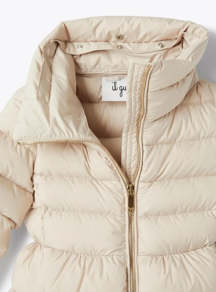 Downjackets Girl 216 Il Gufo Flared Down Jacket With Hood