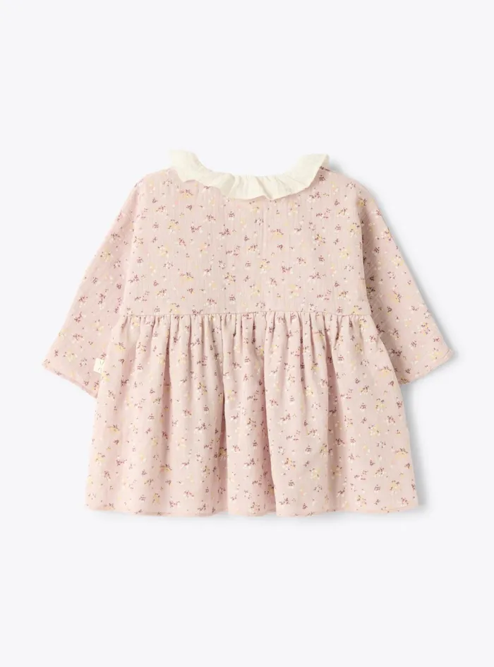Dresses Baby 036 Il Gufo Organic Gauze Dress