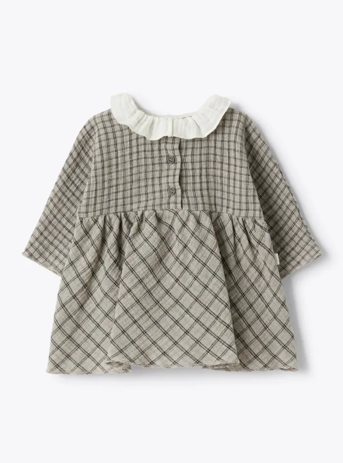 Dresses Baby 036 Il Gufo Organic Gauze Dress