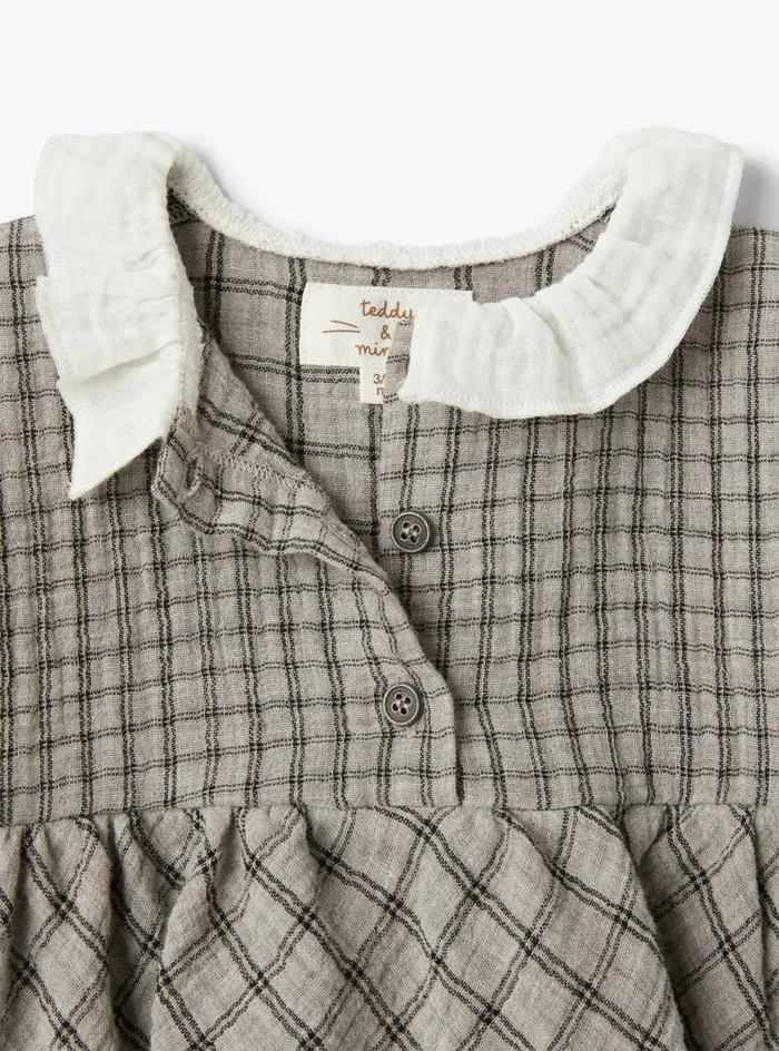 Dresses Baby 036 Il Gufo Organic Gauze Dress