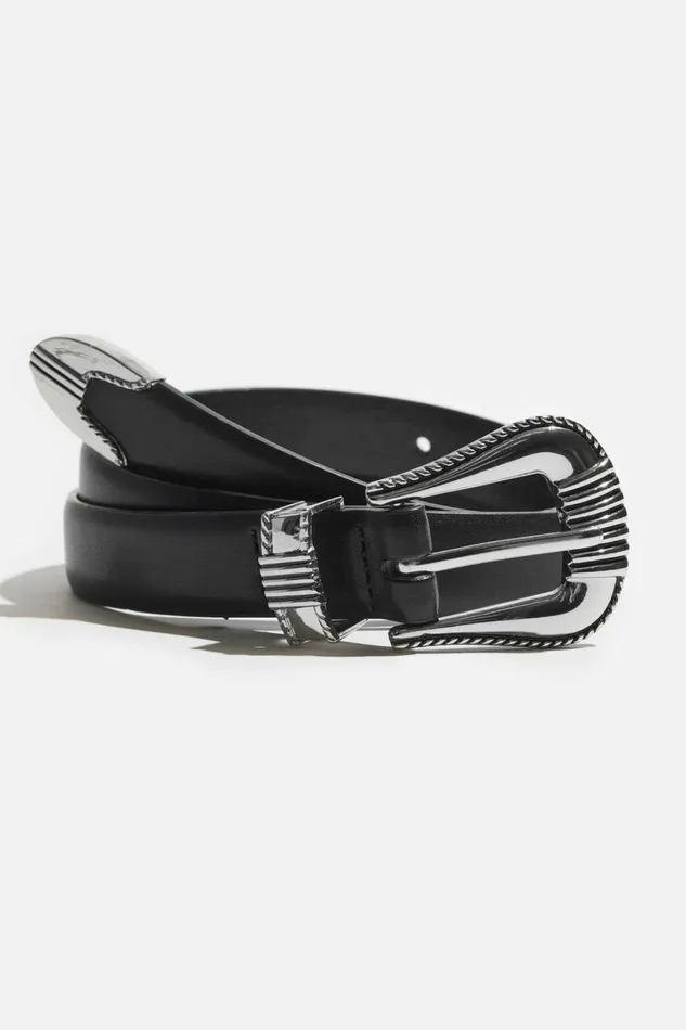 Dynamite Belts Women Western Lined Belt Black