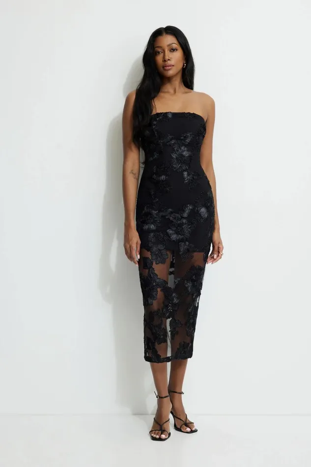 Dynamite Dresses and Jumpsuits Women Elisa Maxi Tube Dress Black
