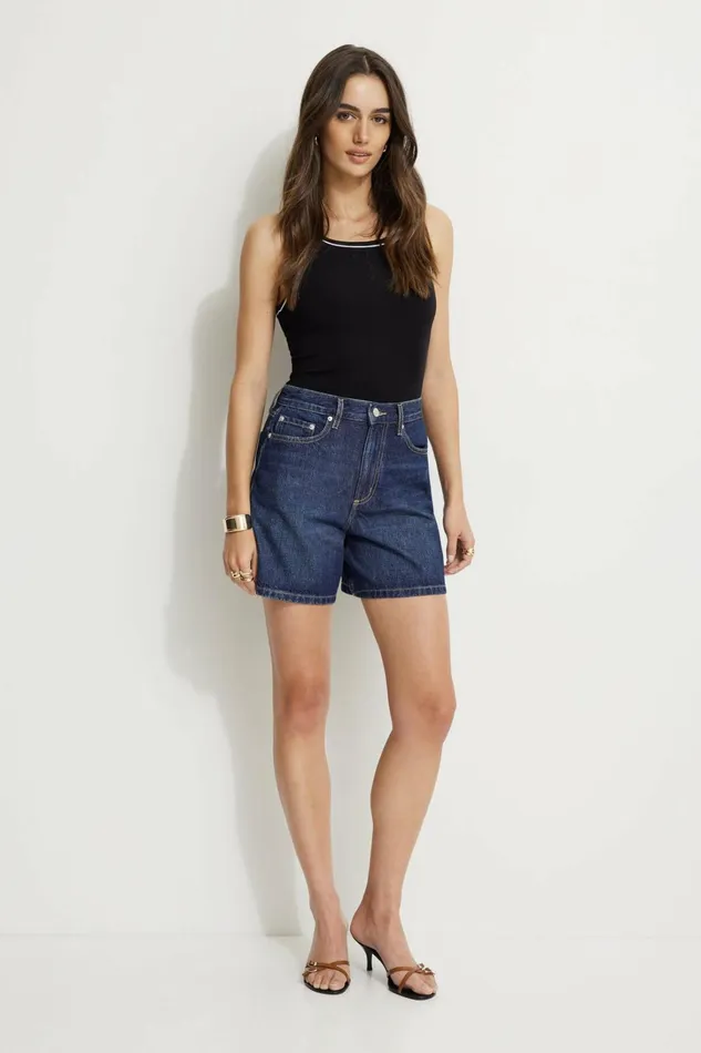 Dynamite Jeans and Denim Women Charlie ALine Shorts Blue