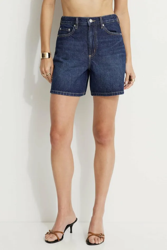 Dynamite Jeans and Denim Women Charlie ALine Shorts Blue