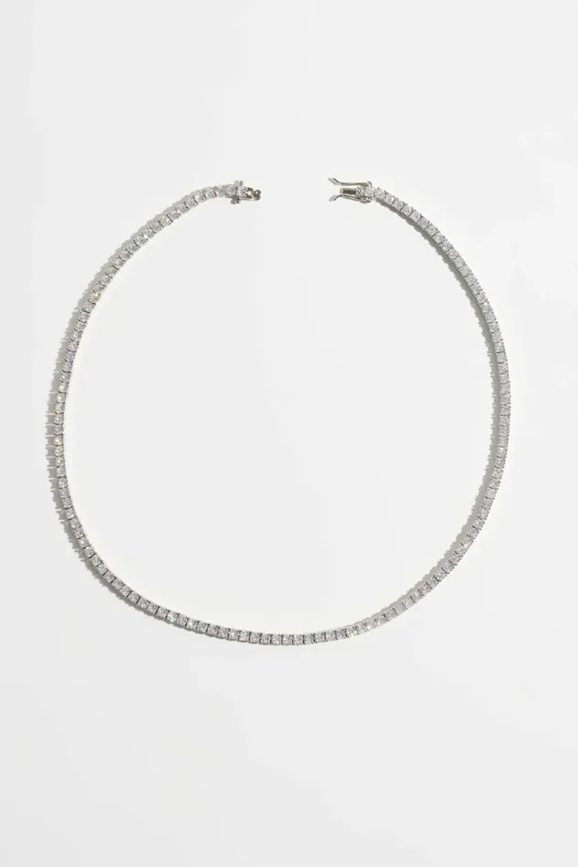 Dynamite Necklaces Women The Tennis Necklace Gray