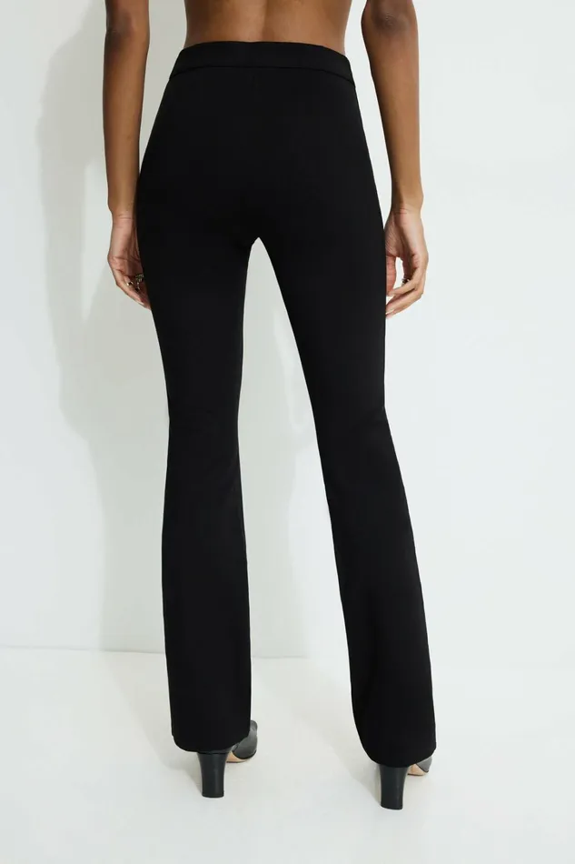 Dynamite Pants Women Front Seam Flared Leggings Black