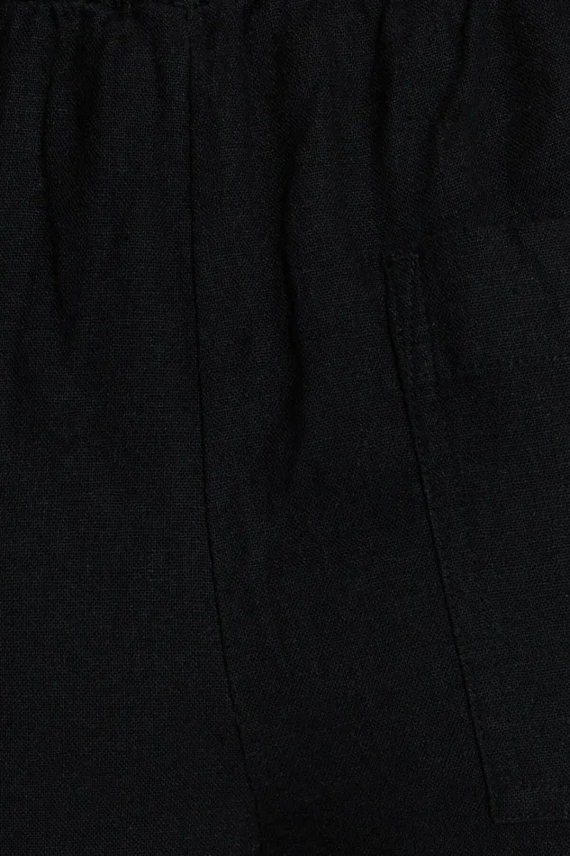 Dynamite Pants Women Leo Linen Pants Black