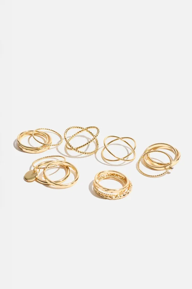 Dynamite Rings Women Delicate Rings MultiPack YELLOW
