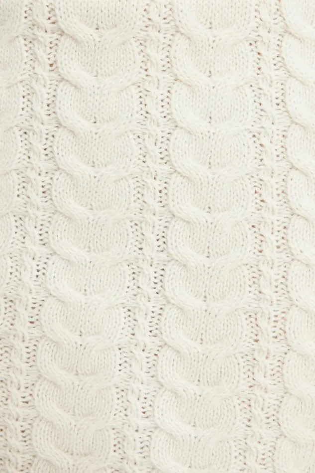 Dynamite Skirts and Skorts Women Cable Knit Mini Skirt Beige