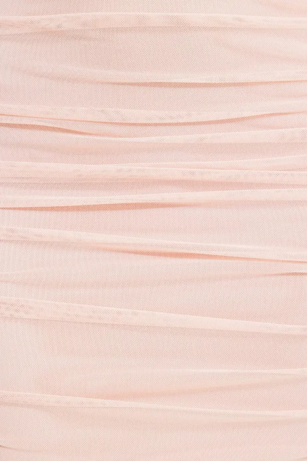 Dynamite Skirts and Skorts Women Draped Mesh Maxi Skirt Pink