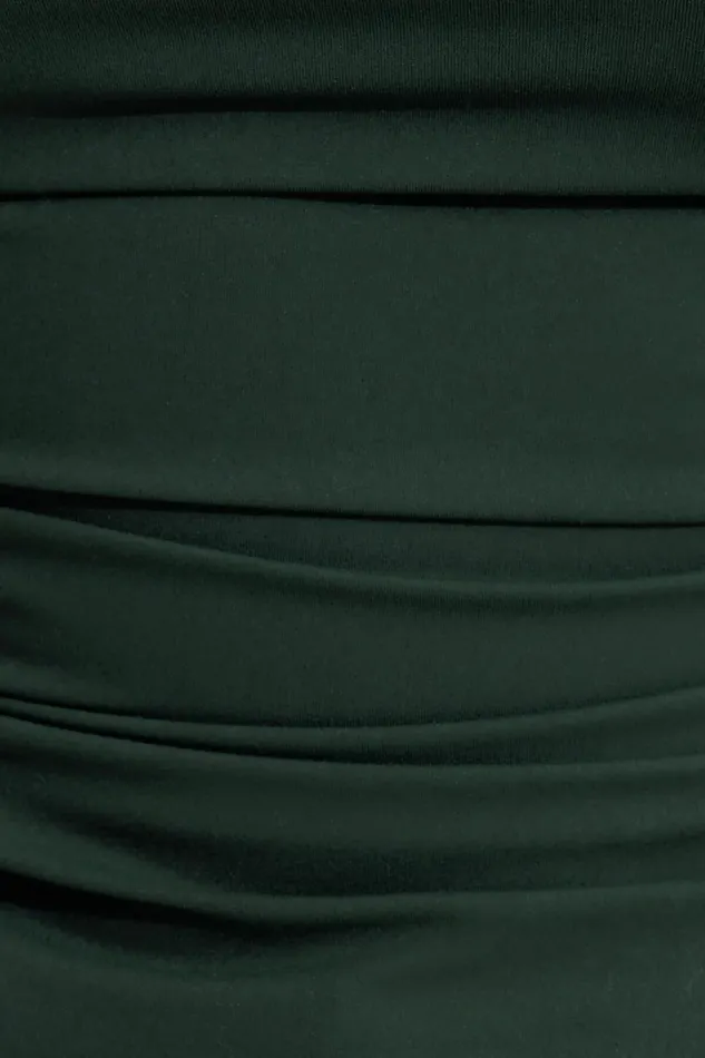 Dynamite Tops Women Cherry Bolero Tank Top Green