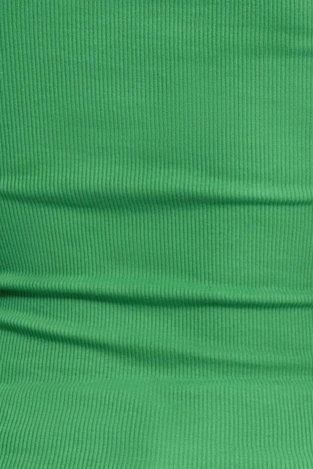 Dynamite Tops Women Tedi Ribbed Tank Top Green