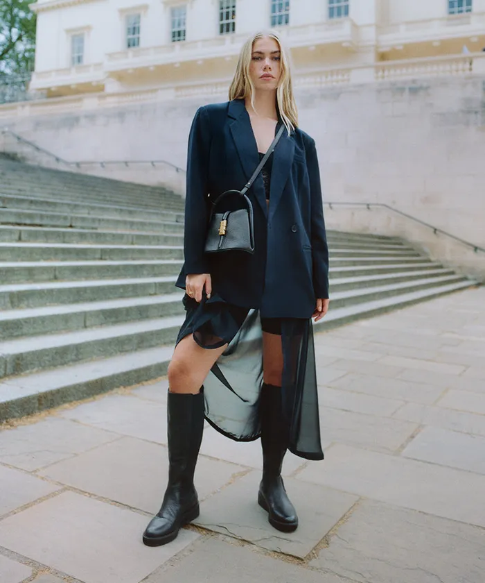 Eamon H2O Boots Black Leather Women Dolce Vita Boots and Booties