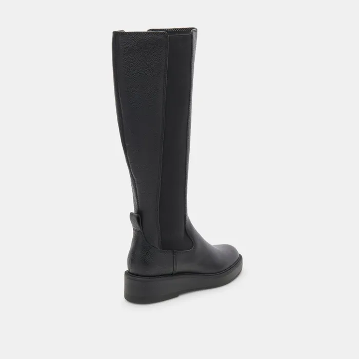 Eamon H2O Boots Black Leather Women Dolce Vita Boots and Booties
