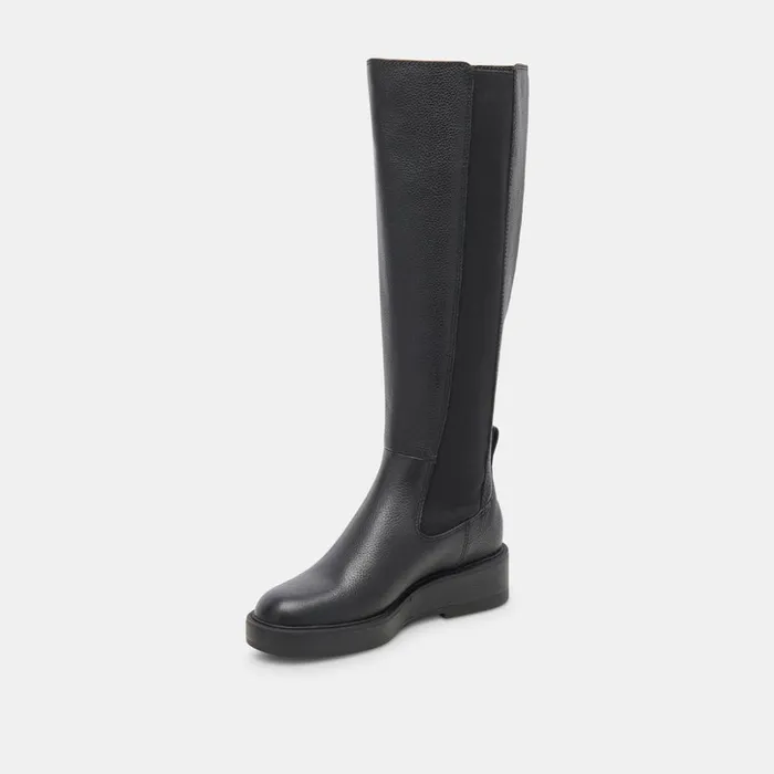 Eamon H2O Boots Black Leather Women Dolce Vita Boots and Booties
