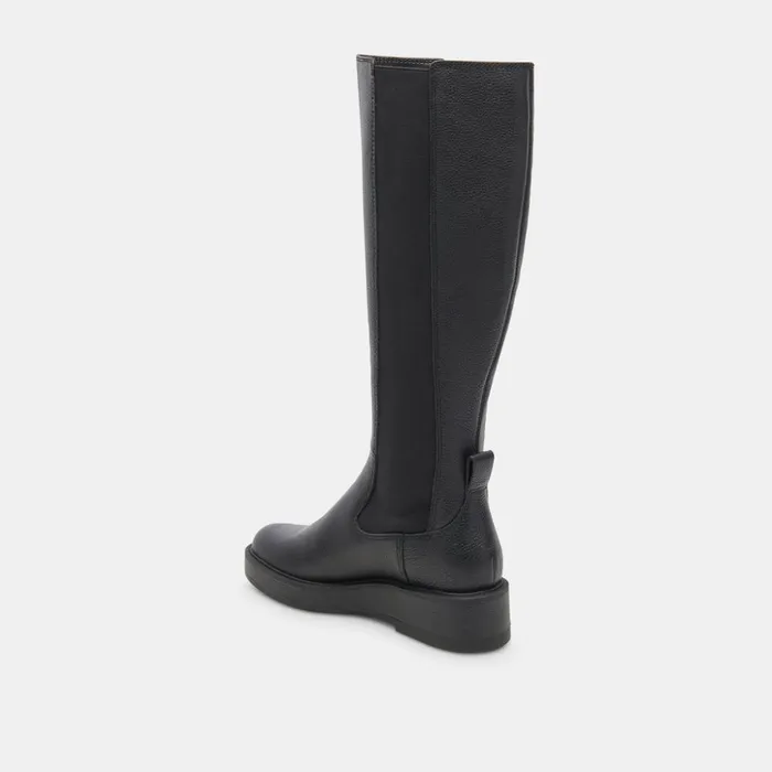 Eamon H2O Boots Black Leather Women Dolce Vita Boots and Booties