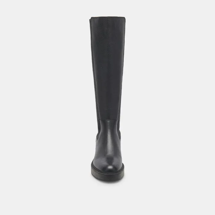 Eamon H2O Boots Black Leather Women Dolce Vita Boots and Booties