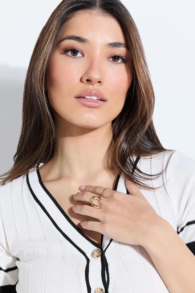 Ebony 2 Ring Pack In Gold Women Showpo Rings