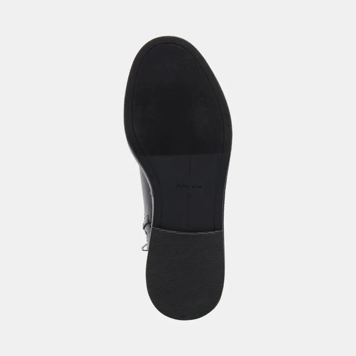 Elyse H2O Wide Boots Black Leather Women Dolce Vita Boots and Booties