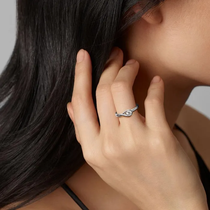 Engagement Rings Women Pandora Online Infinite Sterling Silver Labgrown Diamond Ring Sterling Silver