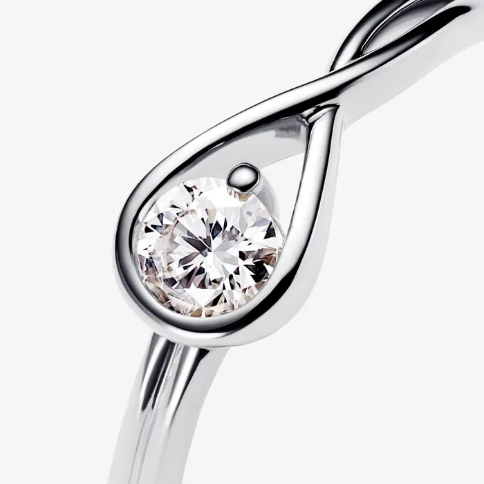 Engagement Rings Women Pandora Online Infinite Sterling Silver Labgrown Diamond Ring Sterling Silver