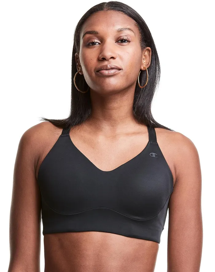 Everday Sports Bra C Logo Black Women Champion Sports Bras and Bralettes