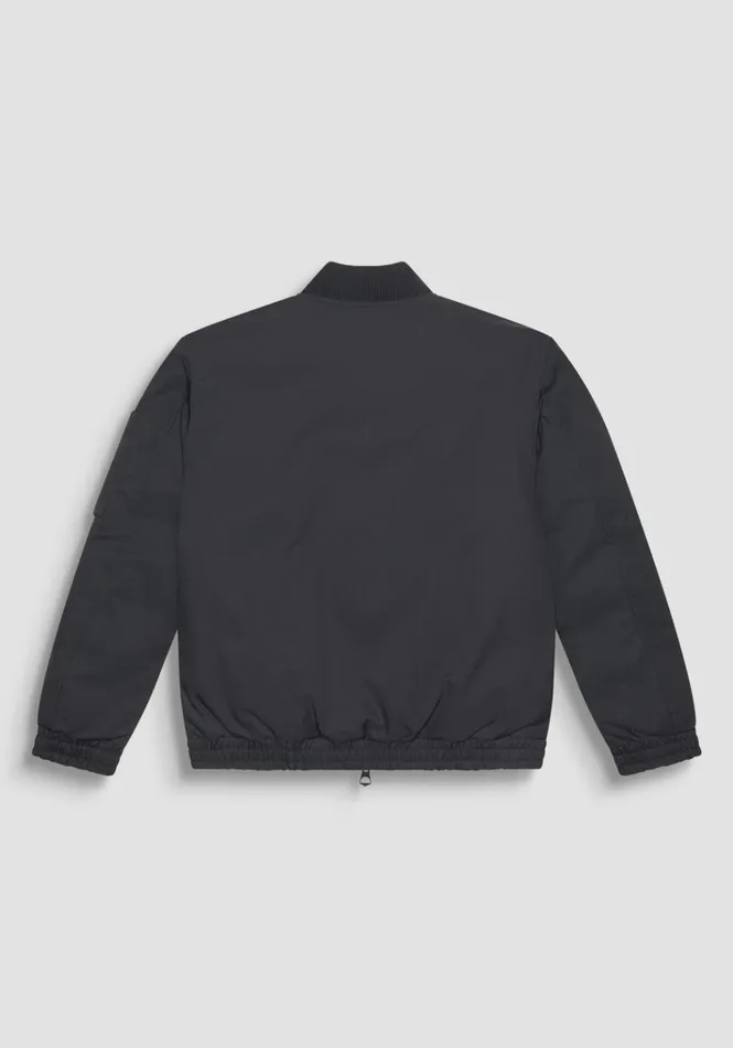 Field Jackets And Coats Men Antony Morato Regular Fit Black Bomber With Dupont Sorona Synthetic Padding Black
