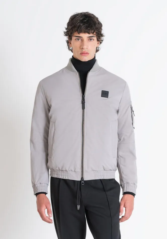 Field Jackets And Coats Men Antony Morato Regular Fit Bomber With Dupont Sorona Synthetic Padding Clay Field Jackets And Coats Men Antony Morato Regular Fit Bomber With Dupont Sorona Synthetic Padding Clay