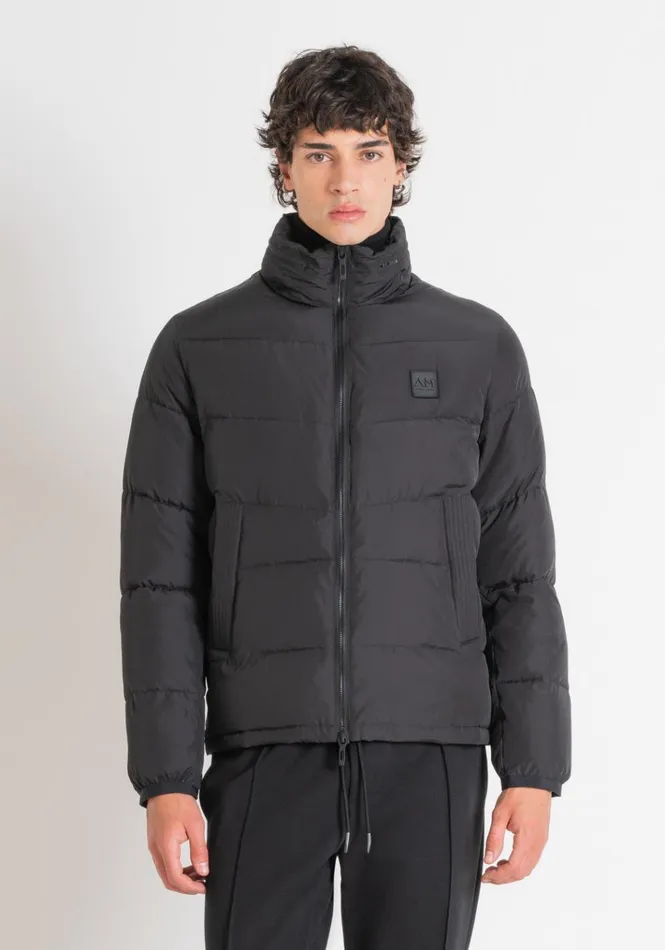 Field Jackets And Coats Men Antony Morato Regular Fit Down Jacket In Black With Dupont Sorona Synthetic Padding Black