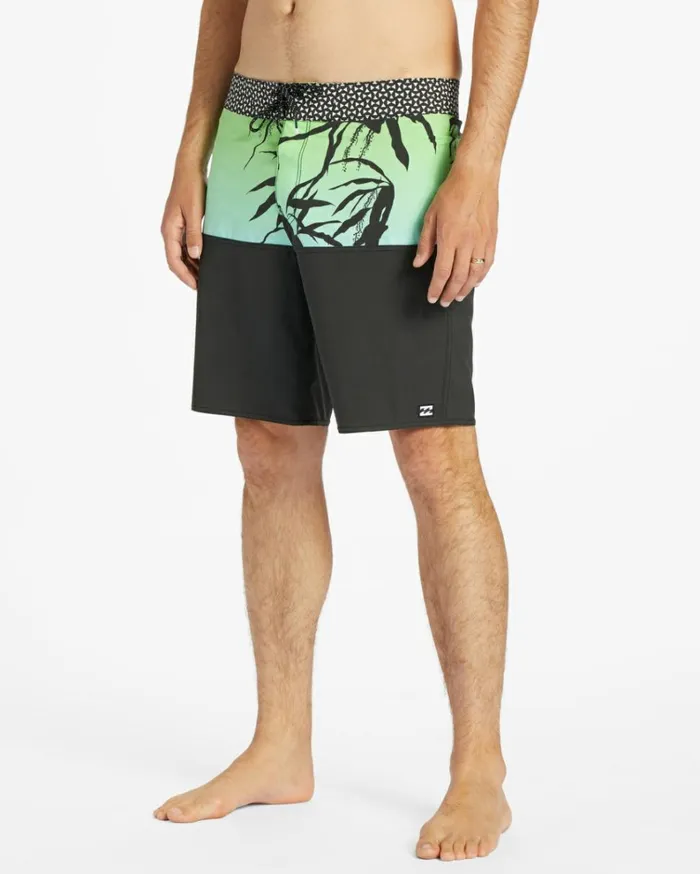 Fifty50 Pro Performance 19034 Boardshorts Neon Lime Men Billabong Performance Boardshorts
