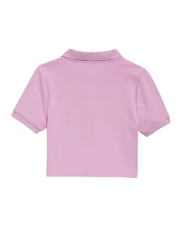 Fitted Polo C Logo Pale Iris Purple Women Champion TShirts and Tops