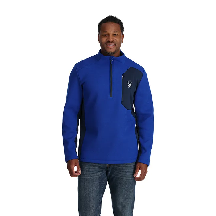 Fleece Mens Spyder Bandit Half Zip 8211 Electric Blue