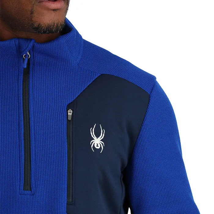 Fleece Mens Spyder Bandit Half Zip 8211 Electric Blue