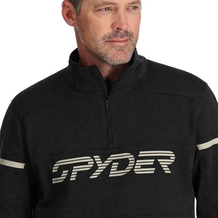 Fleece Mens Spyder Speed Fleece Half Zip 8211 Black