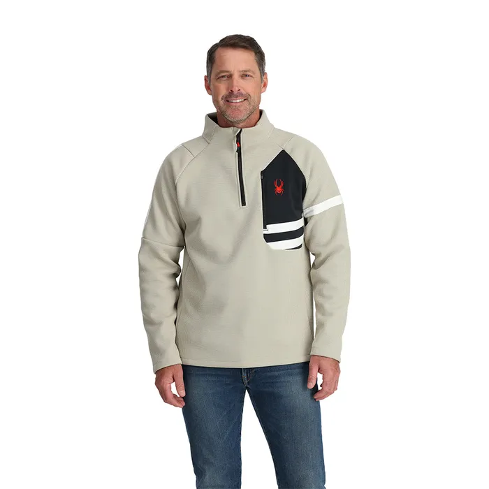Fleece Mens Spyder Wengen Bandit Half Zip 8211 Sandstorm