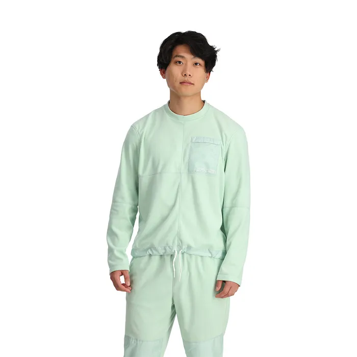 Fleece Womens Spyder Unisex Lounge Crew 8211 Wintergreen