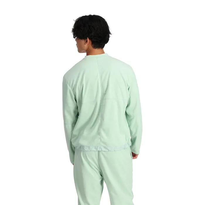 Fleece Womens Spyder Unisex Lounge Crew 8211 Wintergreen