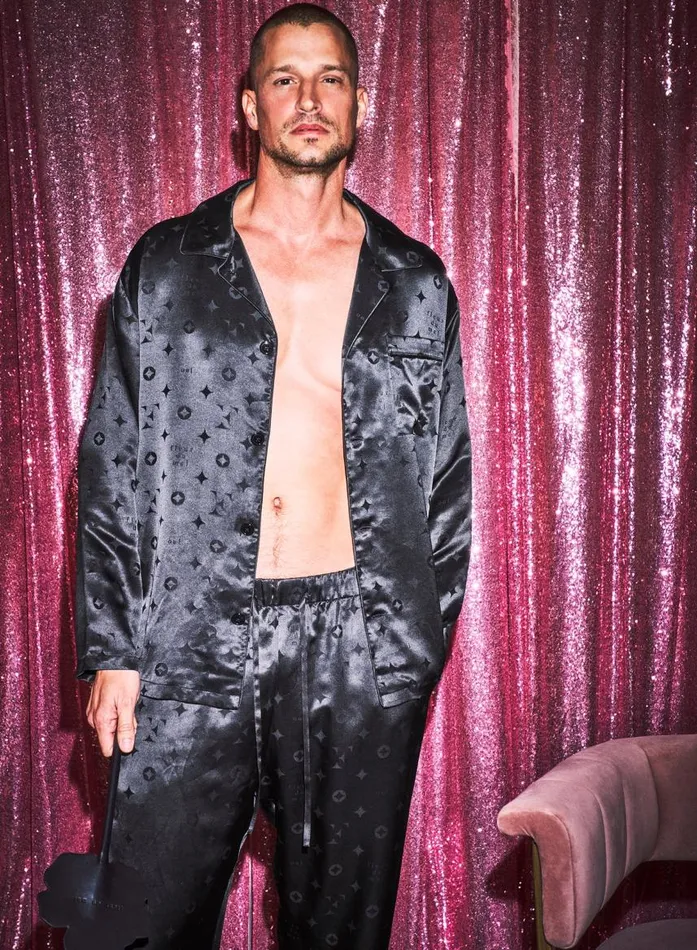 Fleur Du Mal Bottoms Women Men039s Silk Jacquard PJ Pant Black Fleur Du Mal Bottoms Women Men039s Silk Jacquard PJ Pant Black