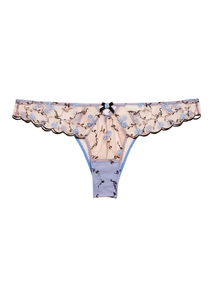 Fleur Du Mal Bridal Women Rose U0026 Vine Embroidery Cheeky Ciel Fleur Du Mal Bridal Women Rose U0026 Vine Embroidery Cheeky Ciel